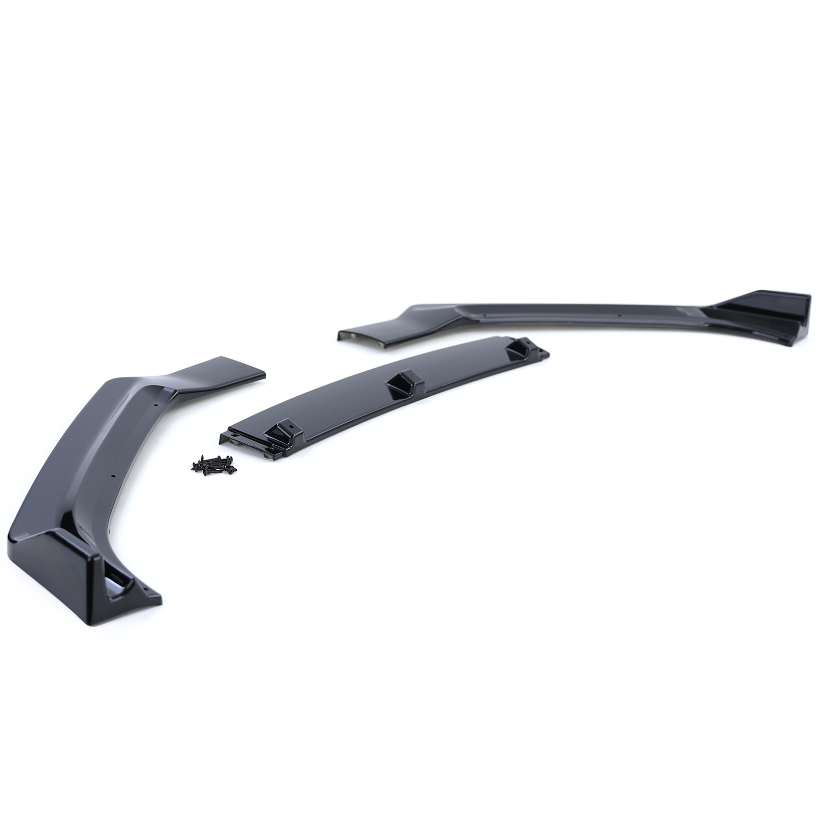 Spoiler - voorspoiler lip - Audi A4 B9 8W / Sedan / Avant 2015-2019 - zwart