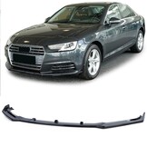 Spoiler - voorspoiler lip - Audi A4 B9 8W / Sedan / Avant 2015-2019 - zwart