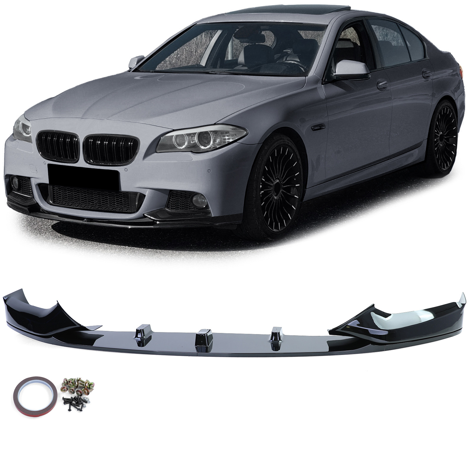 Spoiler - voorspoiler lip - BMW 5er G30 G31 / Sedan / Touring 2016-2020