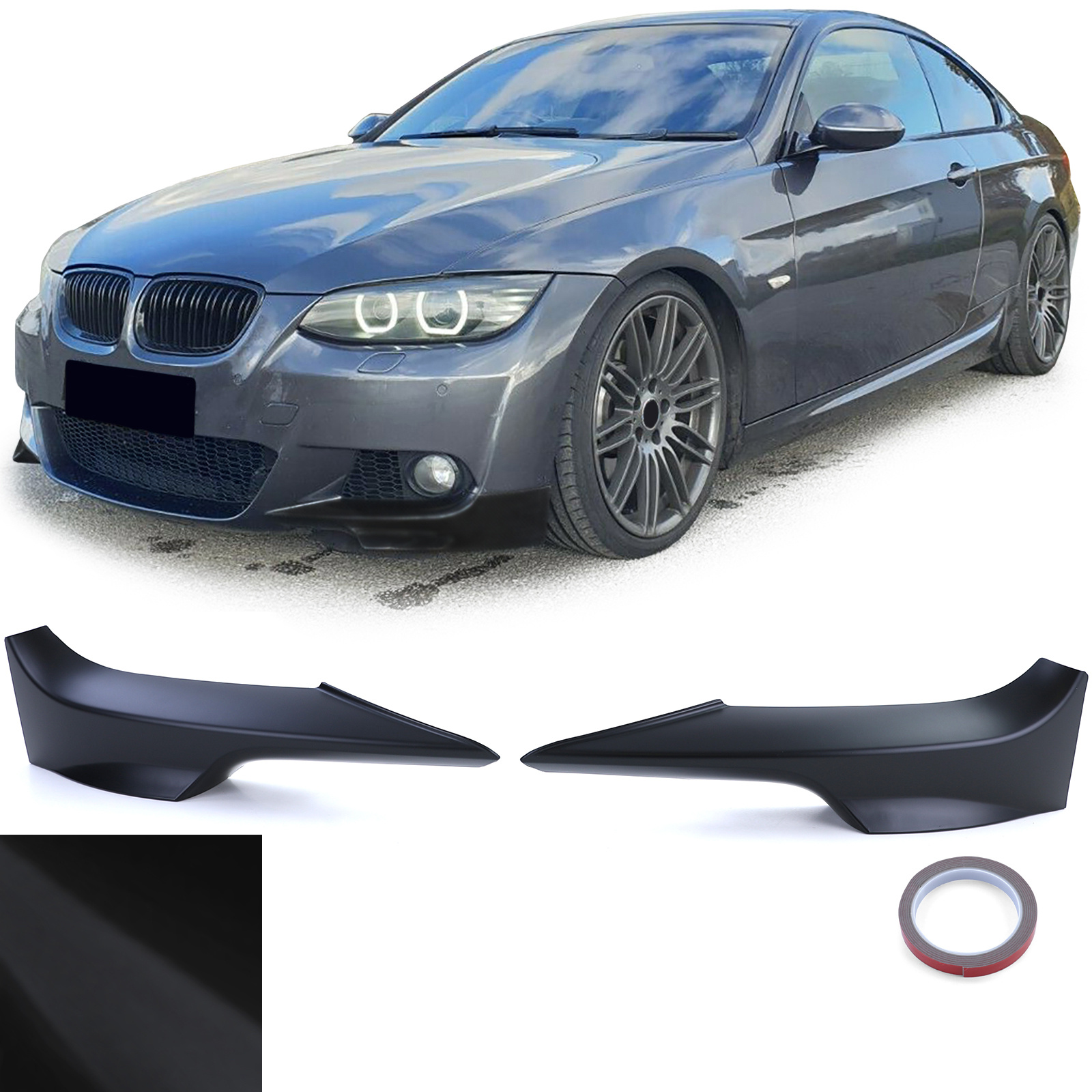 Spoiler - voorspoiler - hoekensplitter geschikt voor BMW 3 Serie E92 E93 / coupé / cabrio 2006-2010