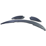 Spoiler - voorspoiler lip geschikt voor BMW 1 serie type-E82 E88 / Coupé / Cabrio 2011-2013 - matte zwart