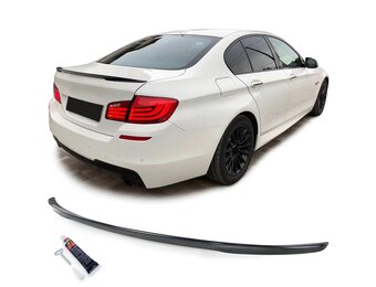 Spoiler - achterspoiler - voor BMW 5 serie-F10 F18 / Sedan 2010-2017 - glanzend zwart