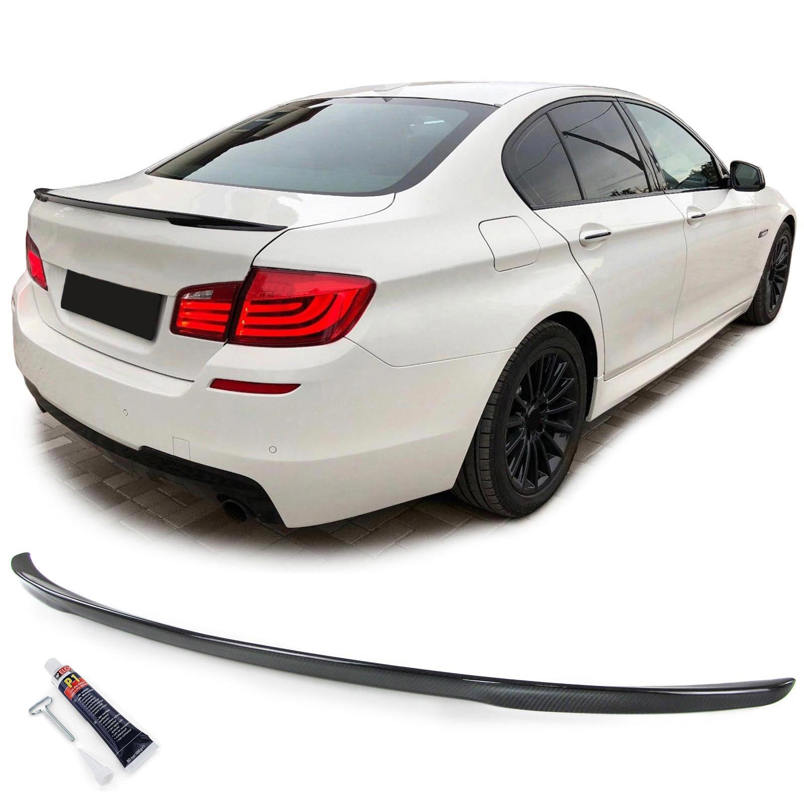 Spoiler - achterspoiler - geschikt voor BMW 5 serie-F10 F18 / Sedan 2010-2017 - glanzend zwart
