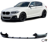 Spoiler - voorspoiler lip geschikt voor BMW 1 serie type-F20 F21 2015-2019 - glanzend zwart