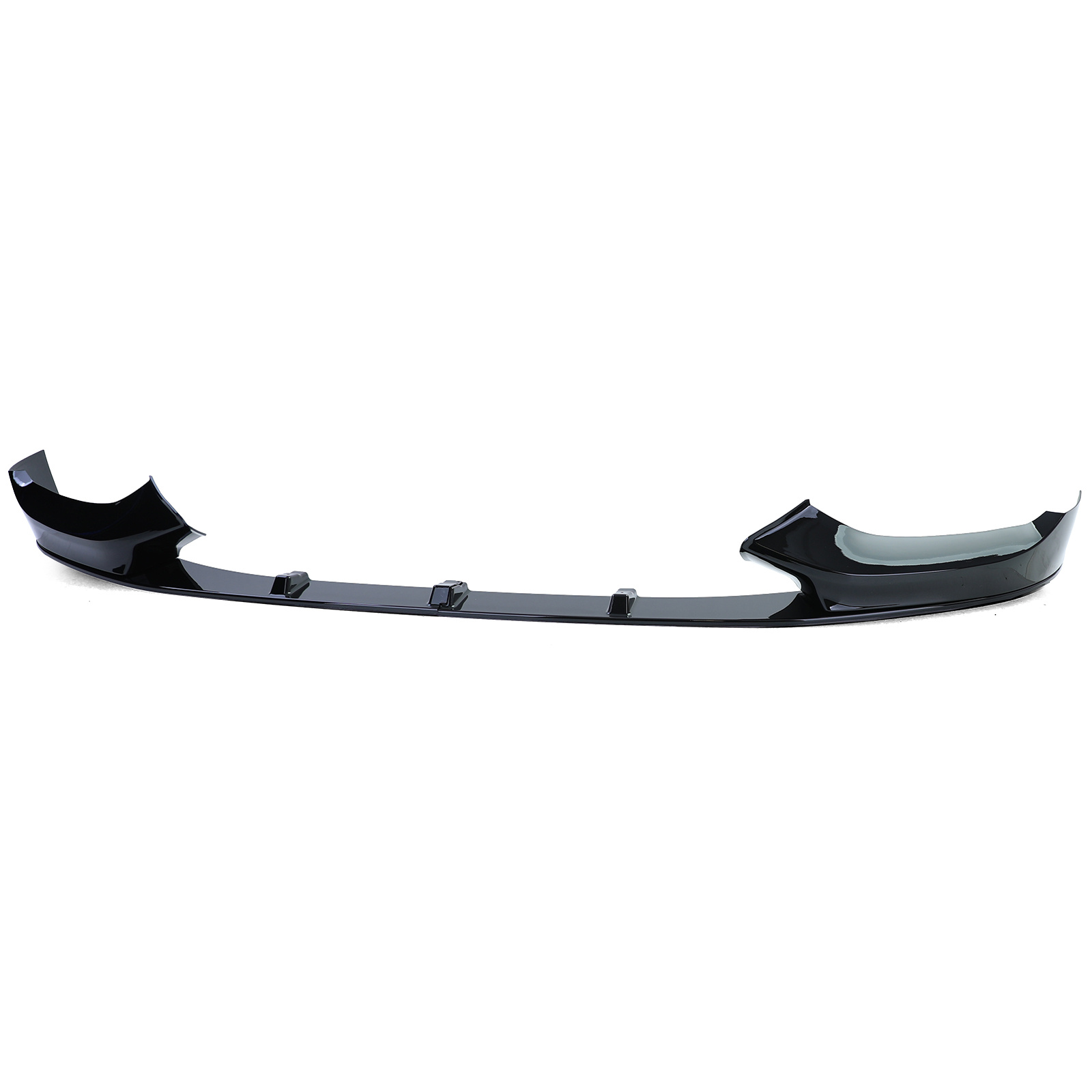 Spoiler - voorspoiler lip geschikt voor BMW 1 serie type-F20 F21 2015-2019 - glanzend zwart