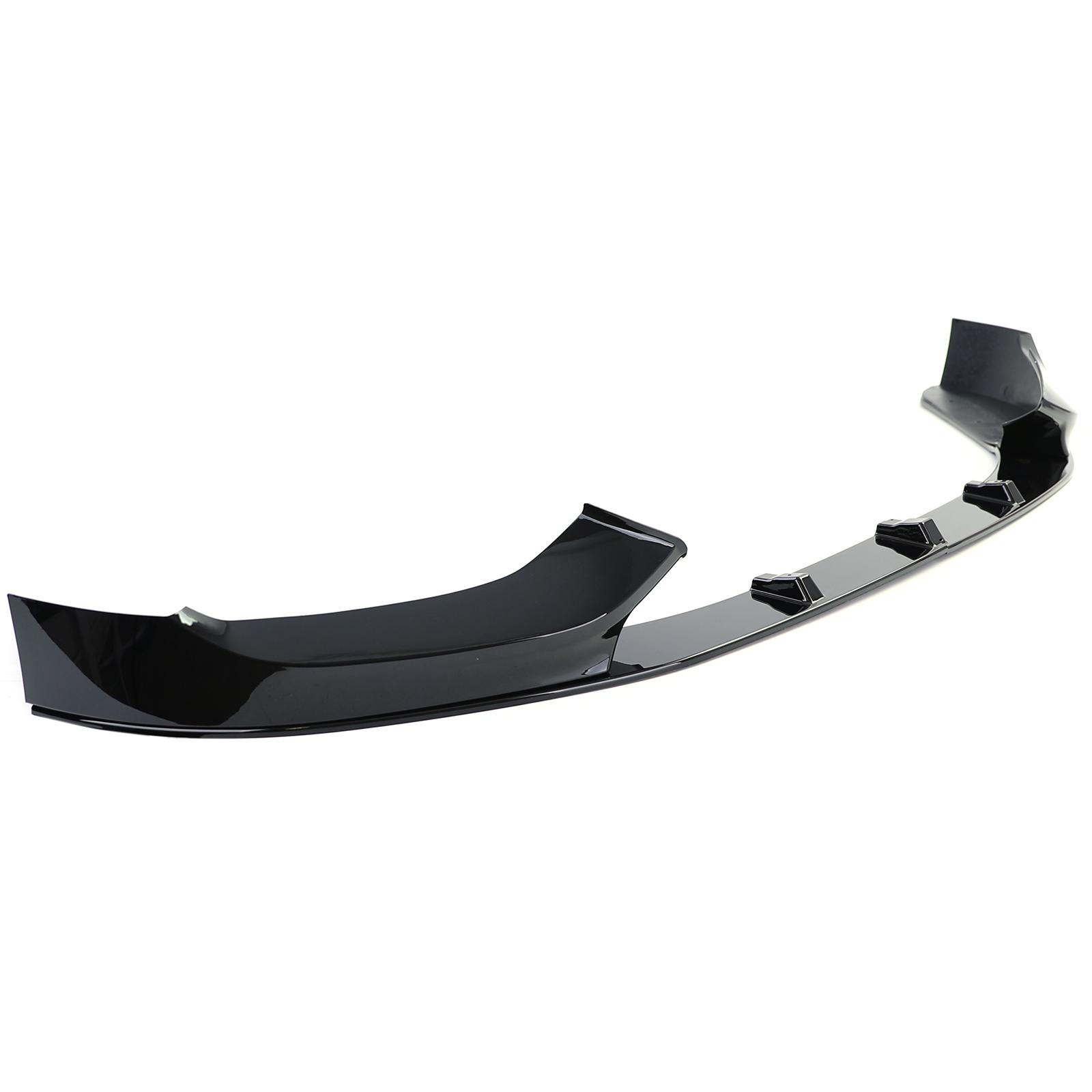 Spoiler - voorspoiler lip geschikt voor BMW 1 serie type-F20 F21 2015-2019 - glanzend zwart