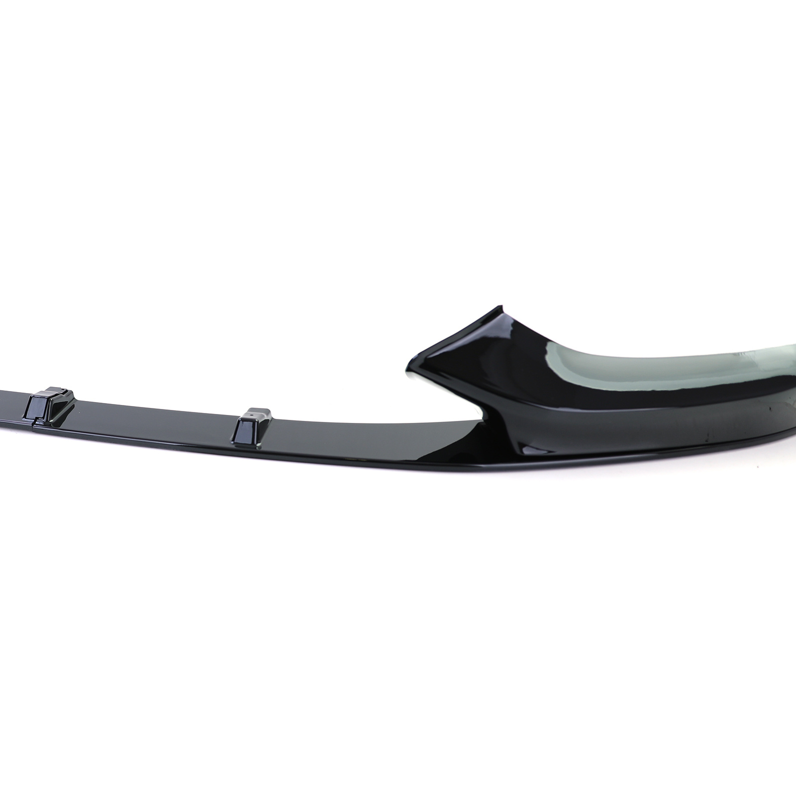 Spoiler - voorspoiler lip geschikt voor BMW 1 serie type-F20 F21 2015-2019 - glanzend zwart