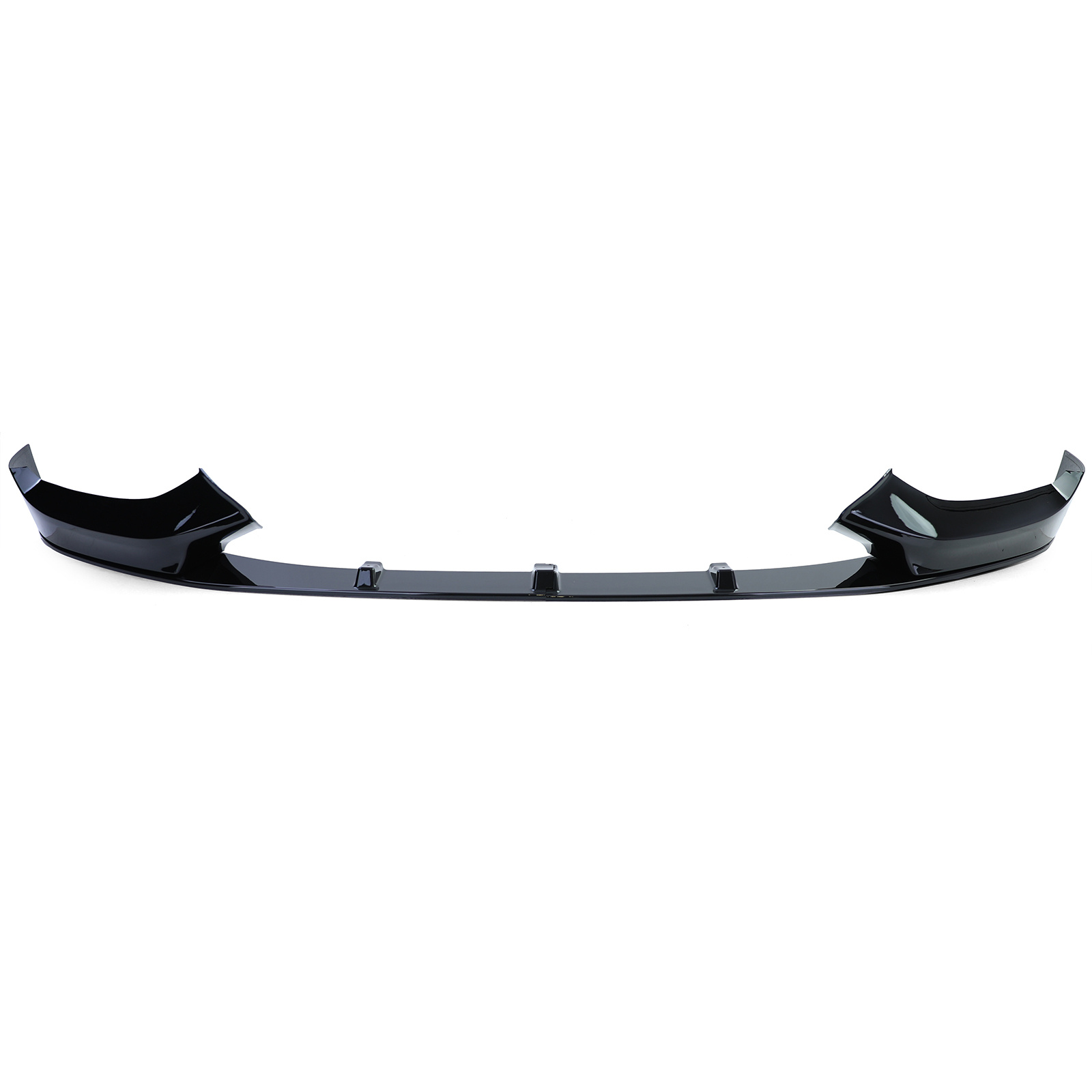 Spoiler - voorspoiler lip geschikt voor BMW 1 serie type-F20 F21 2015-2019 - glanzend zwart