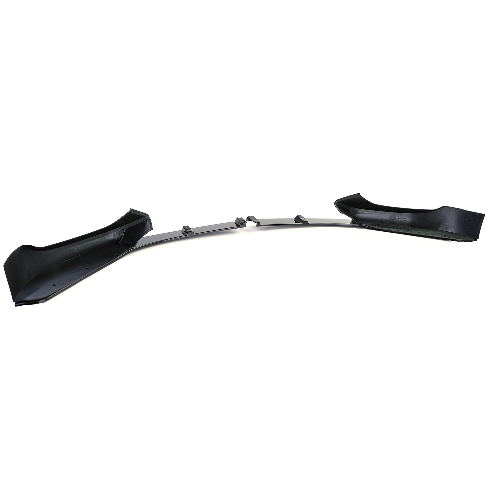 Spoiler - voorspoiler lip geschikt voor BMW 1 serie type-F20 F21 2015-2019 - glanzend zwart