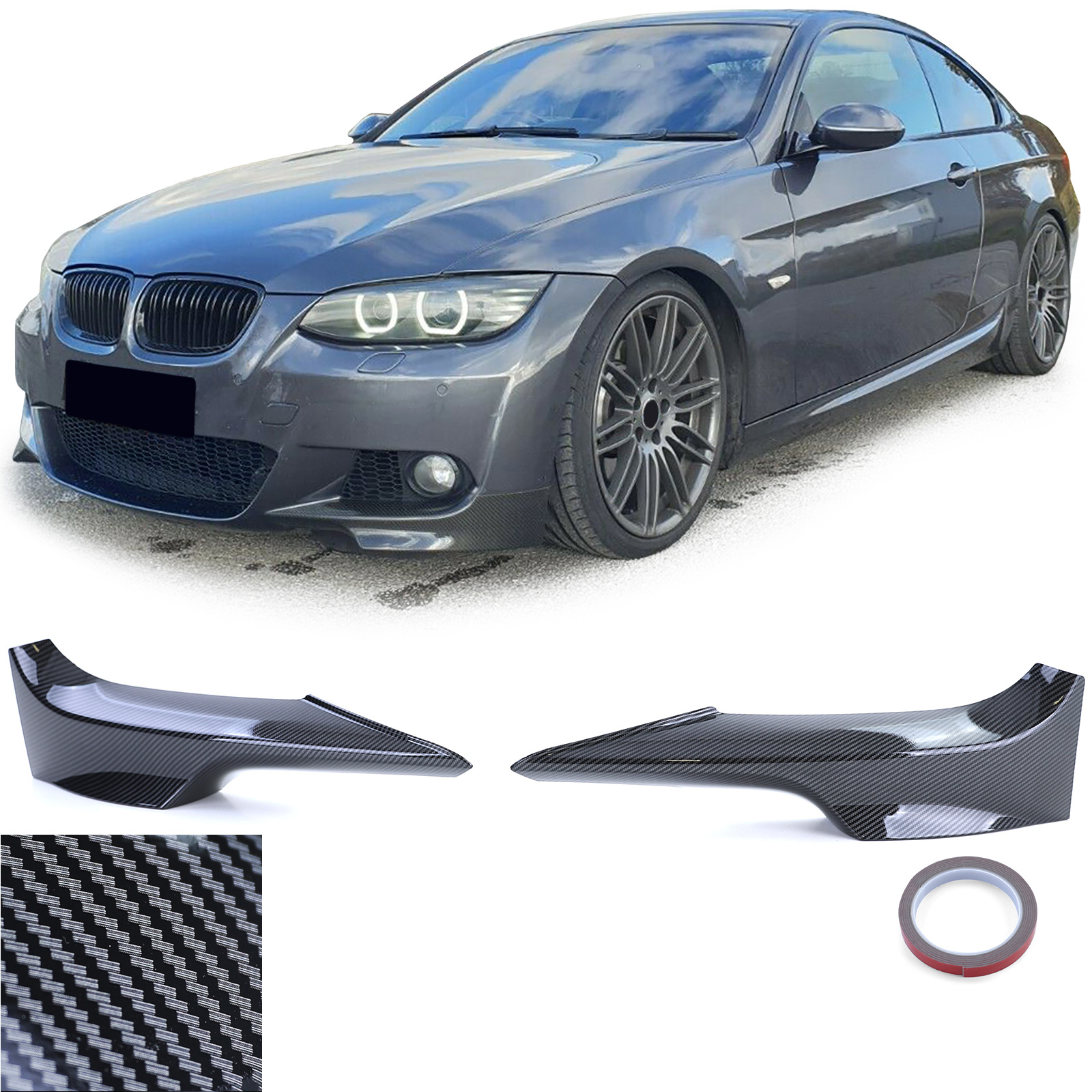 Spoiler - voorspoiler - hoeksplitter - BMW 3 Serie E92 E93 / Coupé / Cabrio 2006-2010