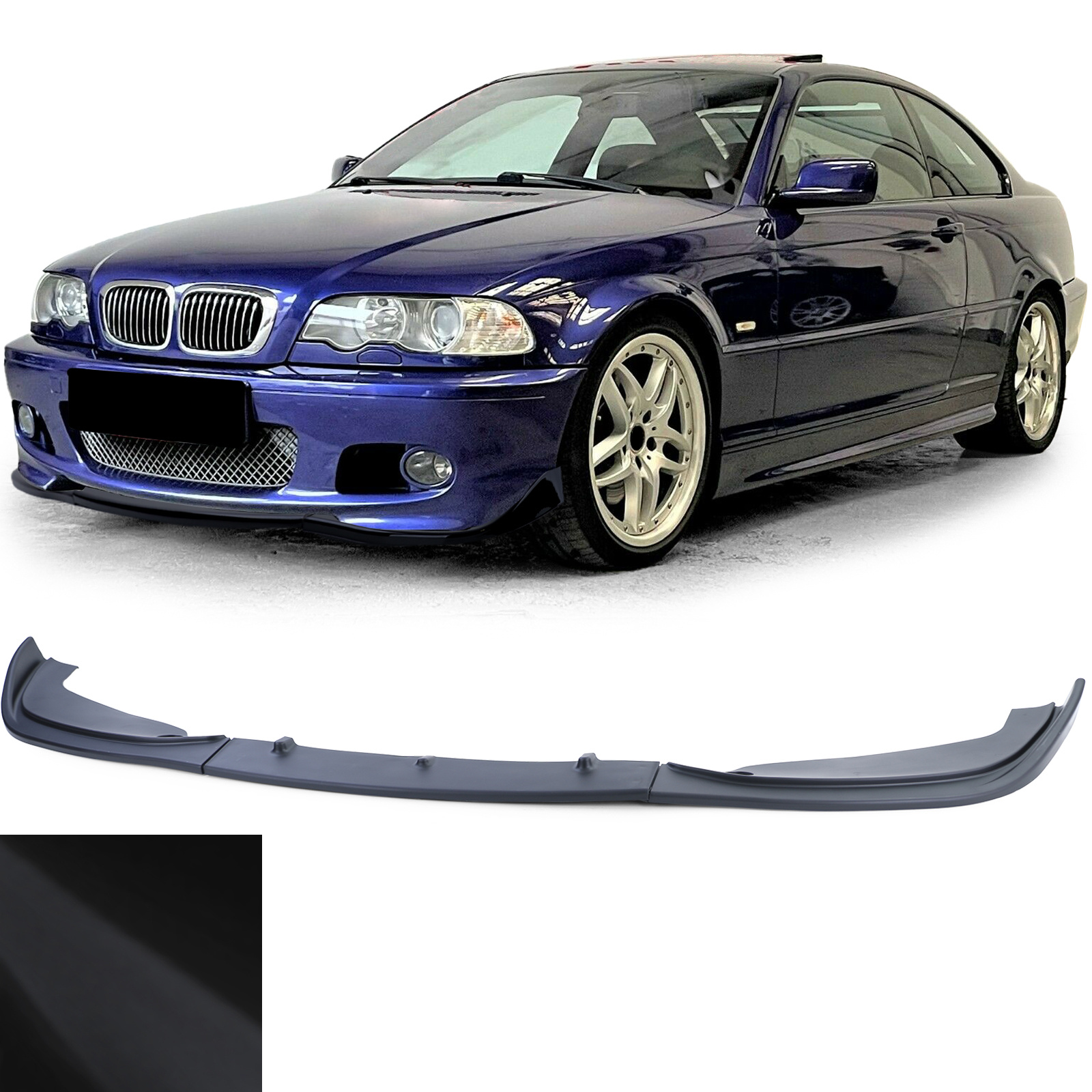 Spoiler - voorspoiler lip geschikt voor 3er BMW E46 Coupe Cabrio 1999-2006