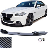 Spoiler - voorspoiler lip geschikt voor BMW 5 serie-F10 F11 / Sedan / Touring 2010-2017 - carbon
