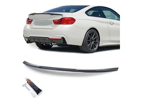 Spoiler - achterspoiler - geschikt voor BMW M4 type-F82 / Coupé 2014-2021 - glanzend zwart