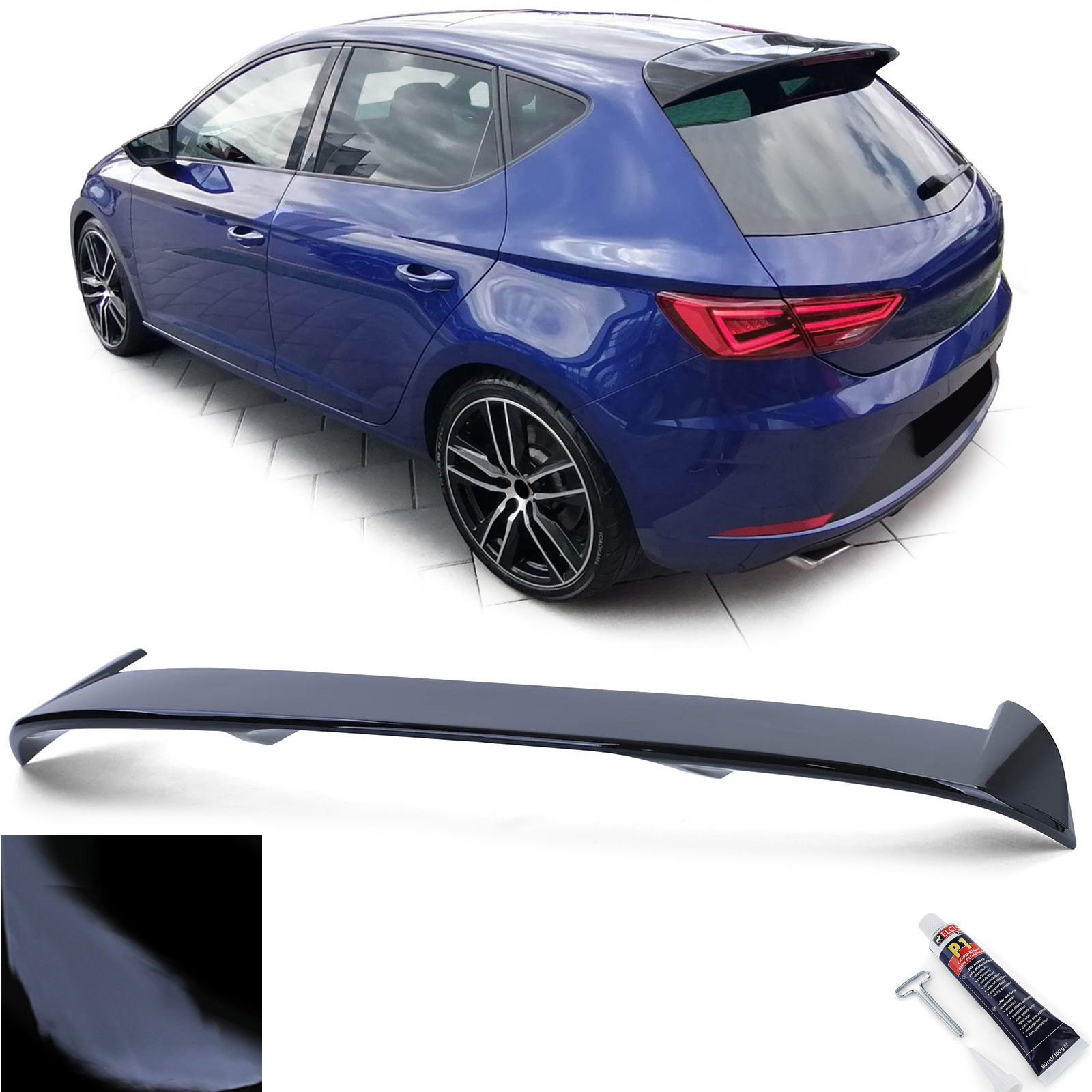 Spoiler - dakspoiler - voor Seat Leon 3 5F 2012-20