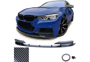 Spoiler - Voorspoiler lip - voor BMW 3 serie-F30 F31 Sedan / Touring 2011-2013 - carbon