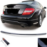 Spoiler - achterspoiler lip geschikt voor Mercedes C Klasse type-C204 / Coupé 2011-2014 - glanzend zwart