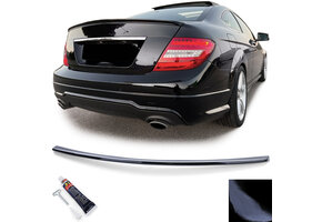 Spoiler - achterspoiler lip geschikt voor Mercedes C Klasse type-C204 / Coupé 2011-2014 - glanzend zwart