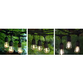 Prikkabel - 15M - inclusief 15 lampen - IP44 - 2700K warm wit