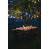 Prikkabel - 15M - inclusief 15 lampen - IP44 - 2700K warm wit