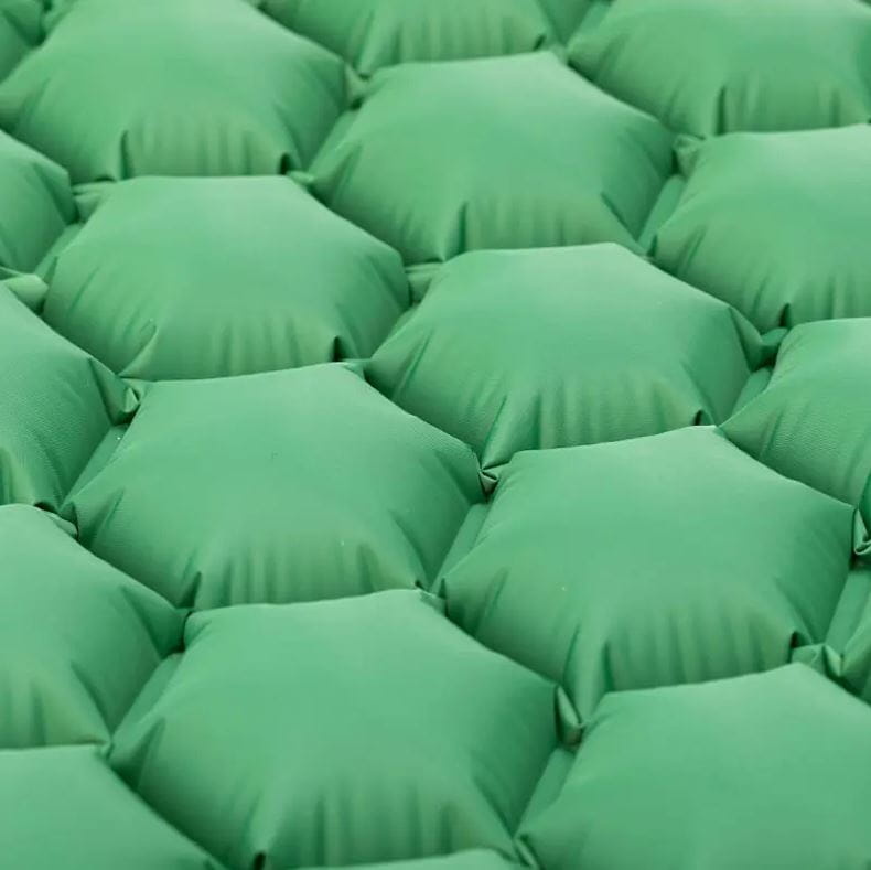 Slaapmat - thermomat - 190x60x5cm - ingebouwde pomp - groen