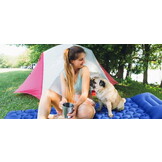 Slaapmat - thermomat - 2 persoons - 195x120x7cm - blauw