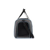 Reismand kat - 45x29x29 cm - opvouwbaar - grijs, zwart