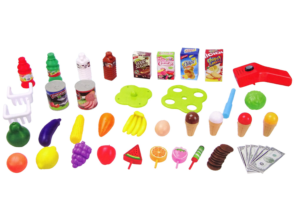 Winkeltje speelgoed - supermarkt - scanner - 66x25x68 cm