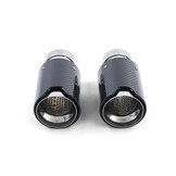 Uitlaatpijpen - geschikt voor BMW modellen serie-E en F - ⌀ 60x64 mm - zwart