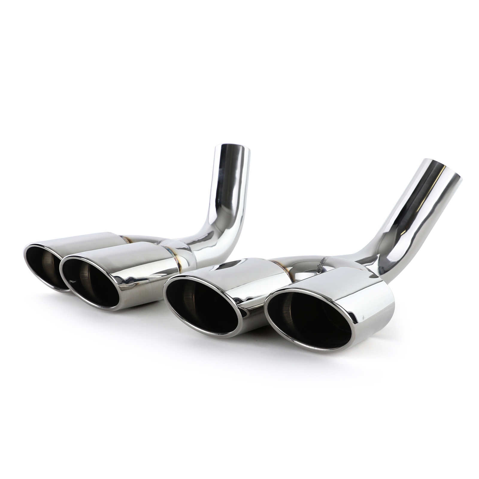 Uitlaatpijpen - voor Mercedes G-Klasse W463 G500 G55 1998-2015 - RVS - Ø 62 mm