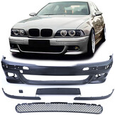 Voorbumper geschikt voor BMW 5 serie-E39 / Sedan / Touring 1995-2003 - met grille - zwart