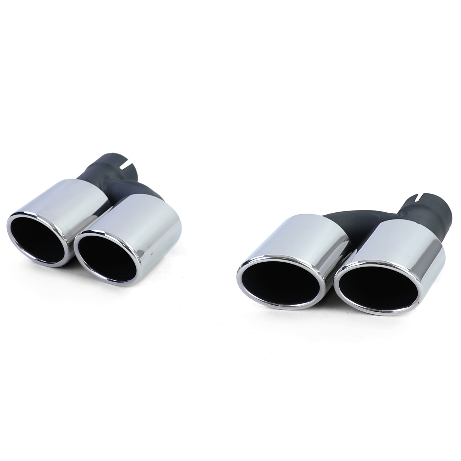 Uitlaatpijpen geschikt voor Audi A5 type-8T 2011 - RVS - sportief optiek