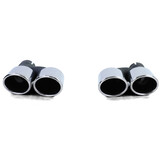 Uitlaatpijpen geschikt voor Audi A5 type-8T 2011 - RVS - sportief optiek