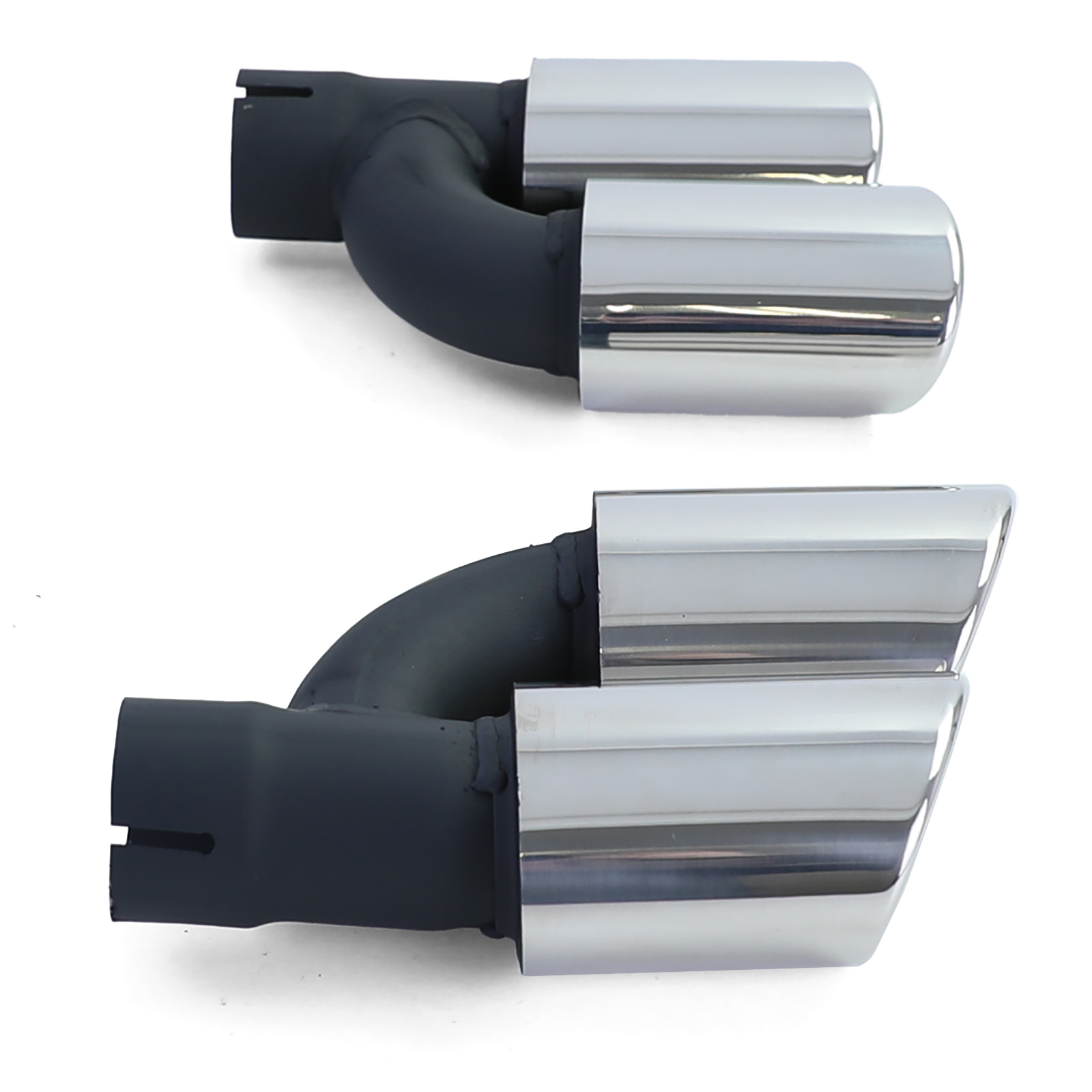 Uitlaatpijpen geschikt voor Audi A5 type-8T 2011 - RVS - sportief optiek