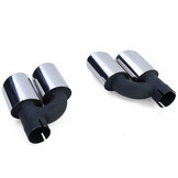 Uitlaatpijpen - voor Audi A5 type-8T 2011 - RVS - sportief optiek