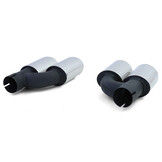 Uitlaatpijpen - voor Audi A5 type-8T 2011 - RVS - sportief optiek