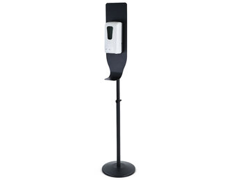 Desinfectiezuil - handdesinfectiemachine - 1000 ml - zwart, wit