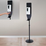 Desinfectiezuil - handdesinfectiemachine - 1000 ml - zwart, wit