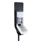 Desinfectiezuil - handdesinfectiemachine - 1000 ml - zwart, wit