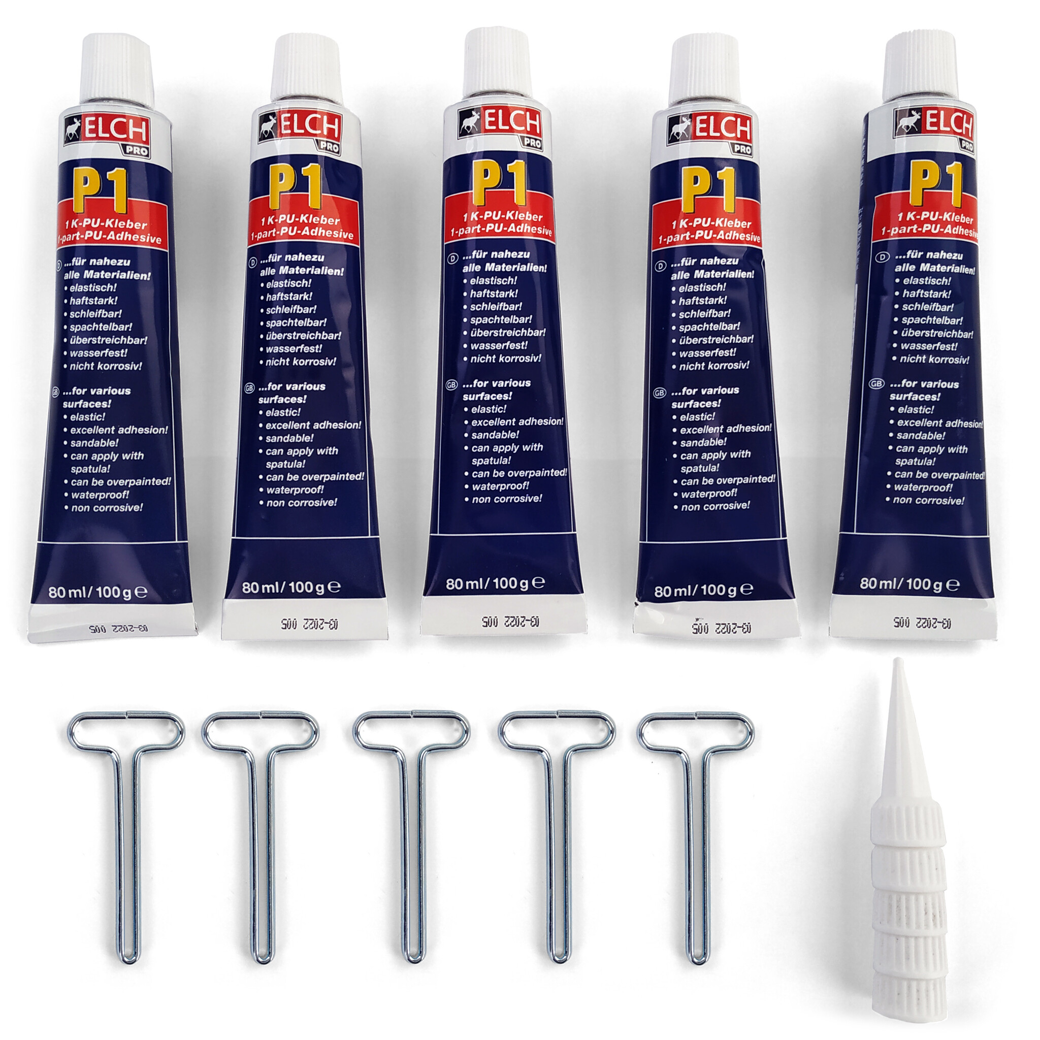 Elch Pro P1 1K-PU lijm - voor afdichting - 5 stuks - 80ml