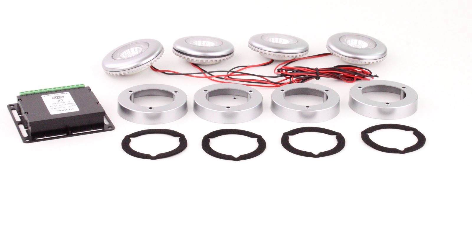 Ledspot inbouw - met dimfunctie - 14 stuks - zilver - ⌀ 76 mm