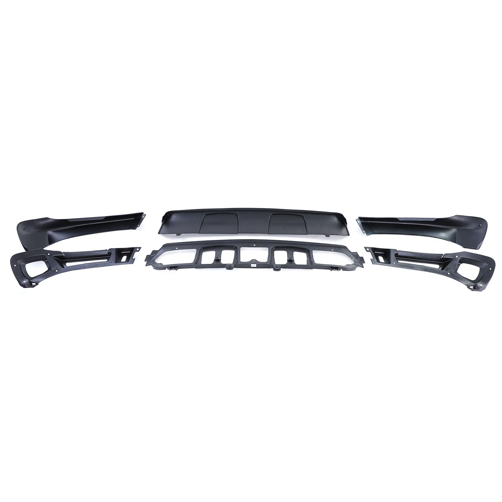 spoiler set - voor BMW X5 type-E70 2007-2010 - voor- en achterbumper - 3-delig - zwart