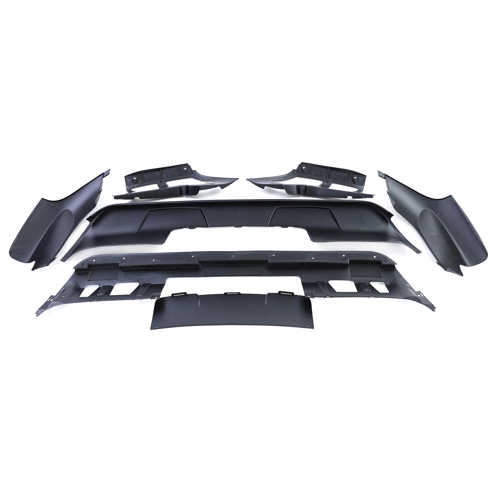 spoiler set - voor BMW X5 type-E70 2007-2010 - voor- en achterbumper - 3-delig - zwart