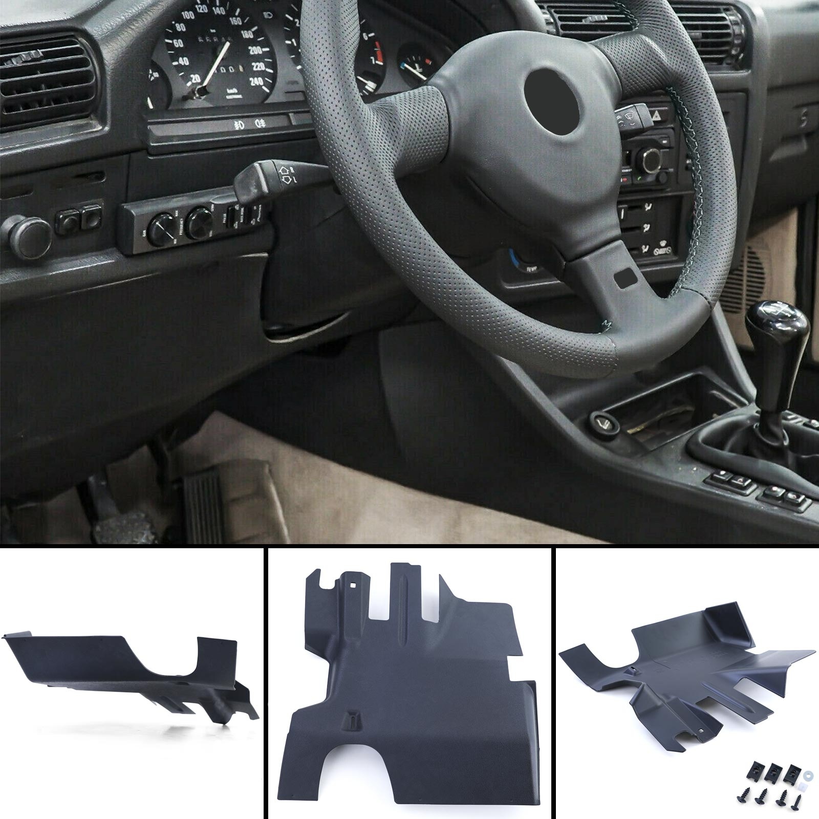 Beenruimtebekleding - voor BMW 3 serie-E30 Sedan Cabriolet M3 - linkerzijde