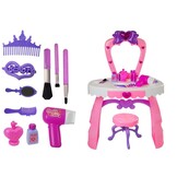 Kaptafel kind - met muziek en lichtjes - 45x30x74 cm - roze wit