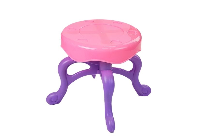 Kaptafel kind - met muziek en lichtjes - 45x30x74 cm - roze wit