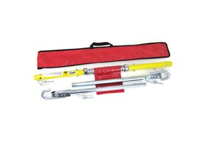 Trekstang - autotrekhaak - 180x27 cm - tot 2000 kg - geel