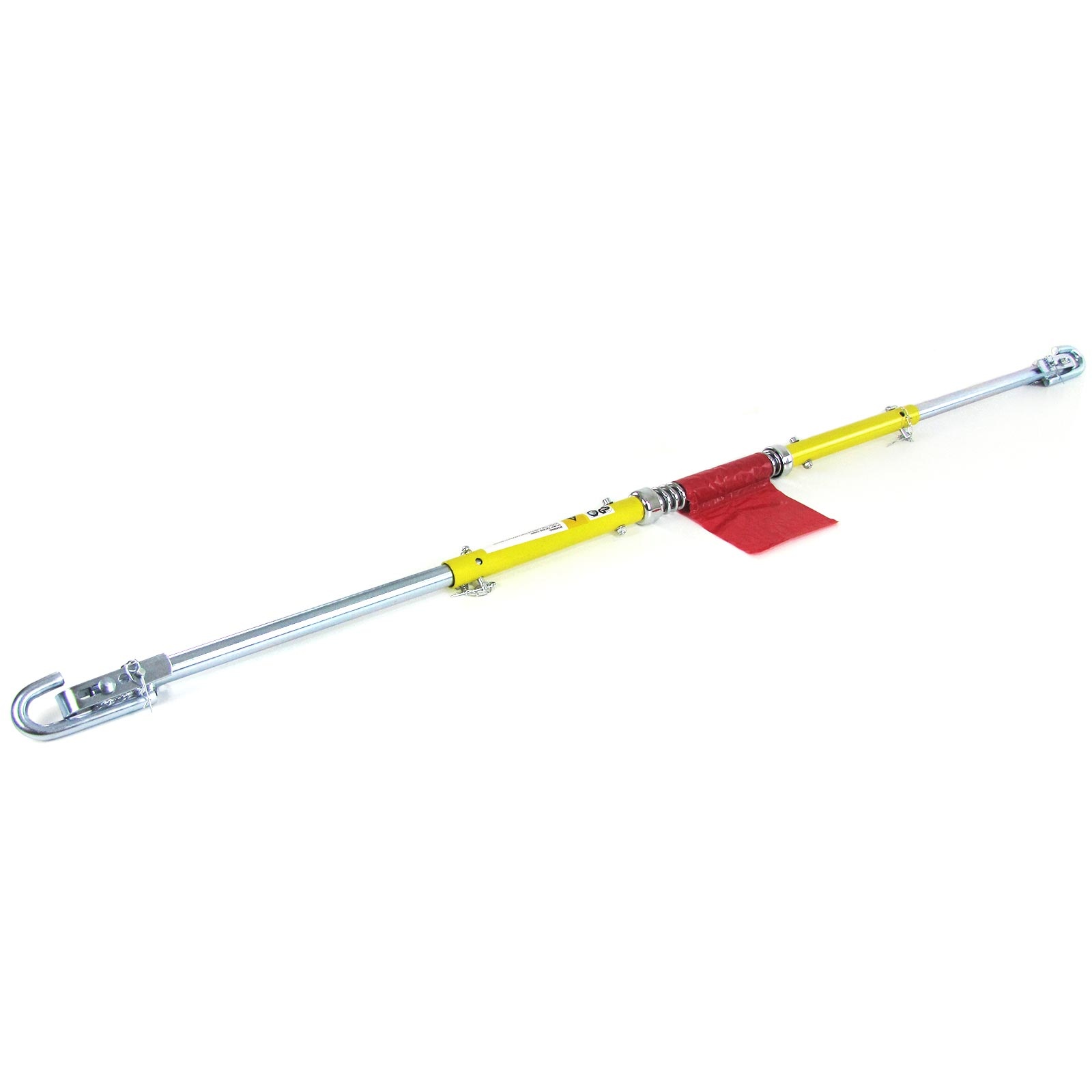 Trekstang - autotrekhaak - 180x27 cm - tot 2000 kg - geel