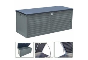 Gardenline - tuinbox - 490 liter - 64,3x146,5x51 cm - grijs