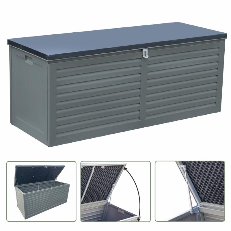 Gardenline - tuinbox - 490 liter - 64,3x146,5x51 cm - grijs