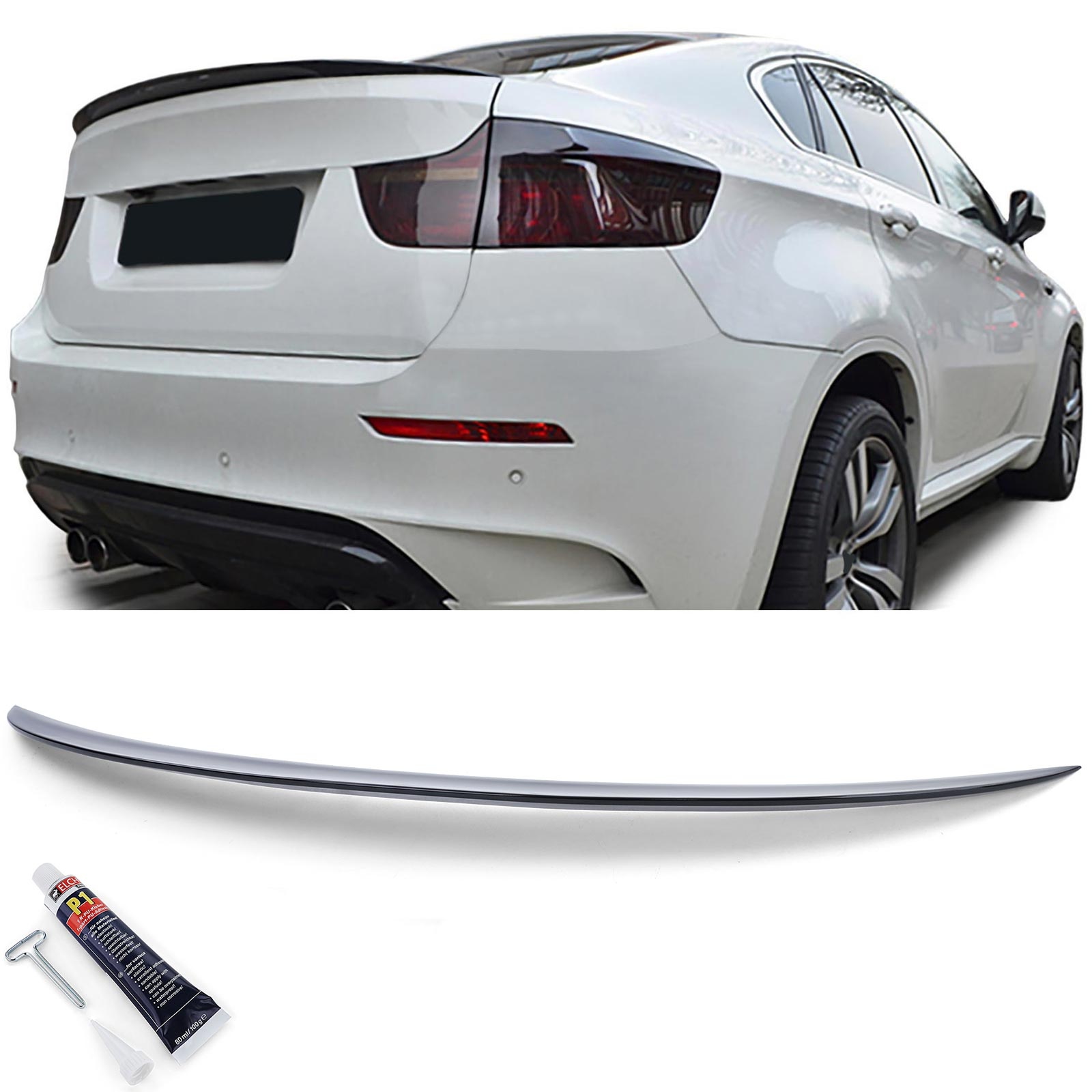 Spoiler - achterspoiler lip - voor BMW X6 E71 2008-2014